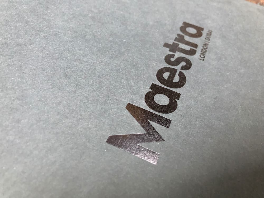 packaging with foil logo