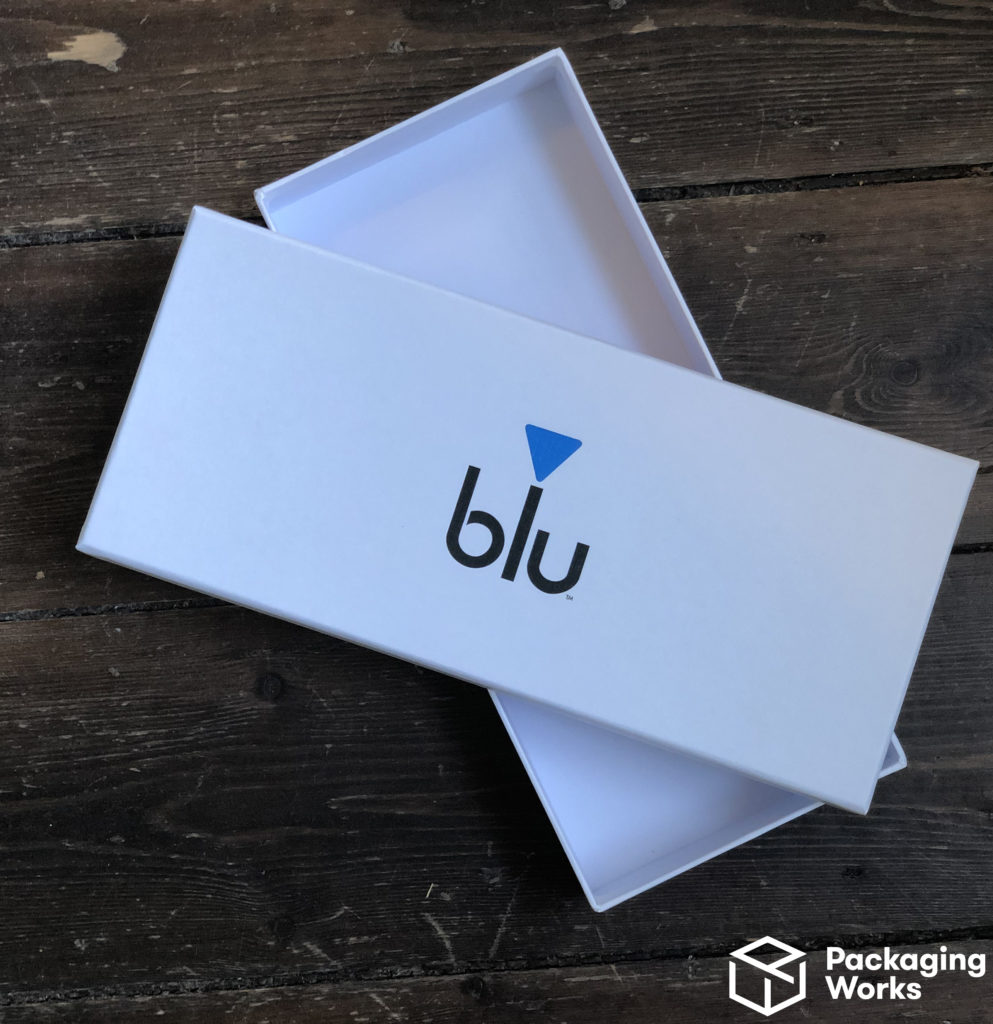 Custom Blu packaging