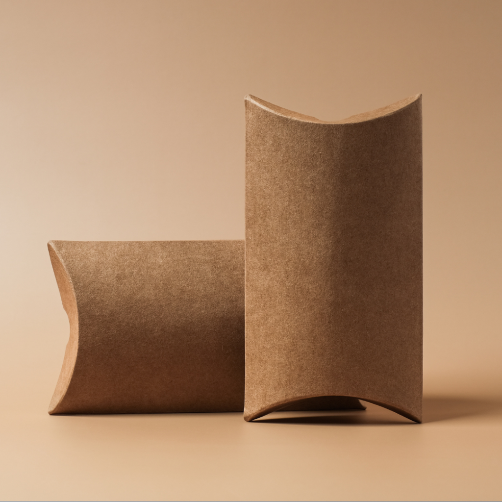 Brown Cardboard Pillow Box